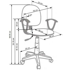 Small chair Darian - grey