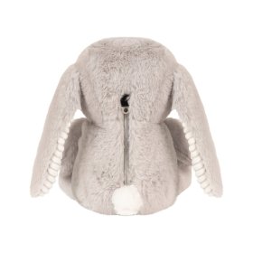 Gray bunny with FLOW heartbeat, FLOW