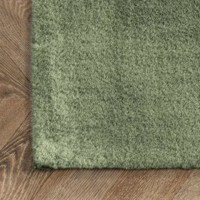 Rabbit silk carpet - olive green