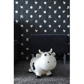 KIDZZFARM bouncy cow - White and black