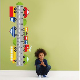 Wall Decoration - Height Chart and Cars
