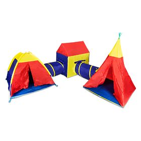 5-in-1 Children's Tent Set House + Tunnels IPLAY