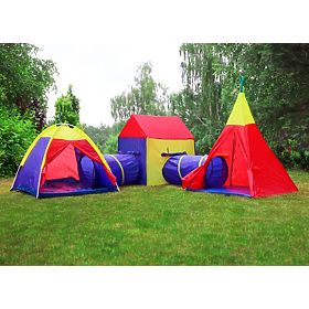 5-in-1 Children's Tent Set House + Tunnels IPLAY
