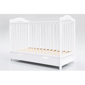 Cot Alek with removable partitions - white