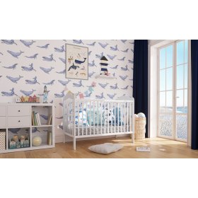 Cot Alek with removable partitions - white