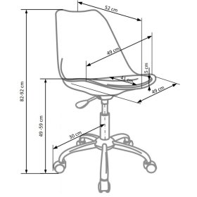 Coco Children's Office Chair - White