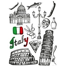 Maxi sticker Italy