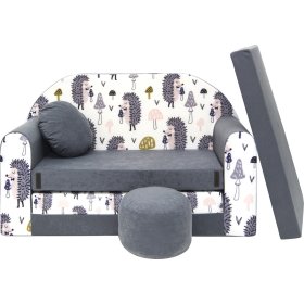 Children's sofa Žežci - gray