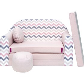 Children's sofa Vlny - pink, Welox