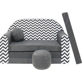 Children's sofa Vlny - gray, Welox