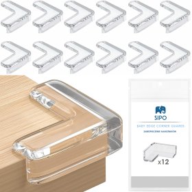 SIPO Set of L-shaped silicone protectors - 12 pcs, Sipo
