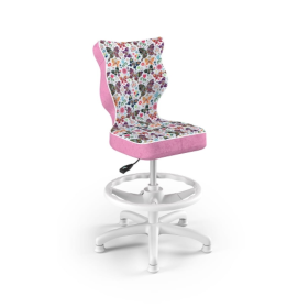 Children's ergonomic desk chair adjusted to a height of 119-142 cm - butterflies, ENTELO