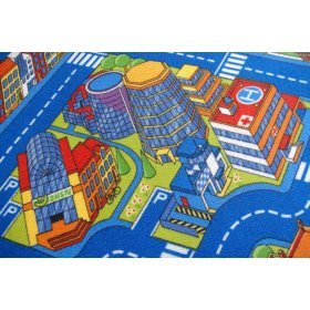 Children's rug BIG CITY - blue, F.H.Kabis