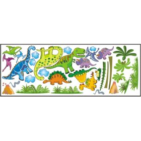Self-adhesive wall decoration Dinosaurs, Mint Kitten