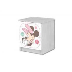 Minnie Mouse children's bedside table - Norwegian pine decor, BabyBoo, Minnie Mouse