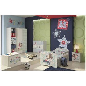 Children's bedside table Mickey Mouse - Norwegian pine decor, BabyBoo, Mickey Mouse