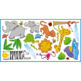 Stickers to wall Safari, Mint Kitten