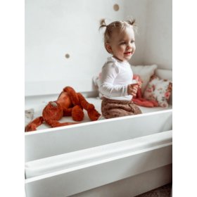 Children's bed with barrier Ourbaby - white