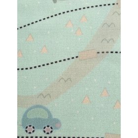 Children's rug Treasure map - mint, LIVONE