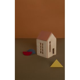 Magnetic Montessori wooden house - terra