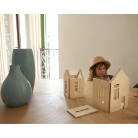 Magnetic Montessori wooden house - magic forest, Babai