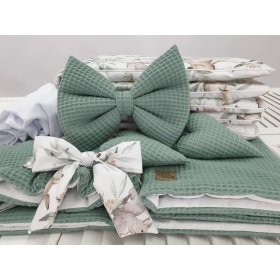 Wicker bed with equipment for a baby - Forest animals, Ourbaby