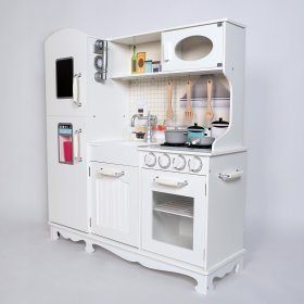 White kitchen Bianca XXL with accessories, EVA TOYS