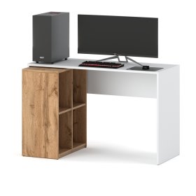 White desk with shelf White