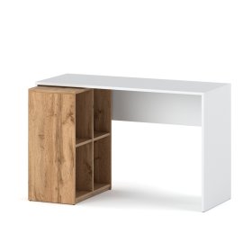 White desk with shelf White
