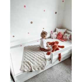 Children's bed with barrier Ourbaby - white