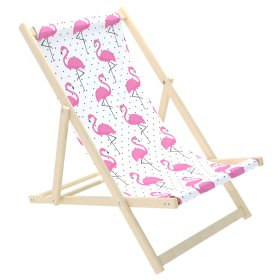 Children's beach lounger Flamingos