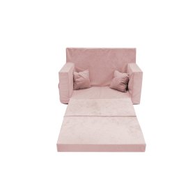 Children's sofa bed Classic - Powder pink, FLUMI