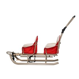 Sled for twins Duo - red seat color