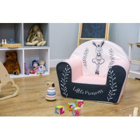 Children's chair Bunny Ballerina - white-pink