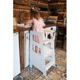 Montessori Learning Tower Nora - White, LilaBaby