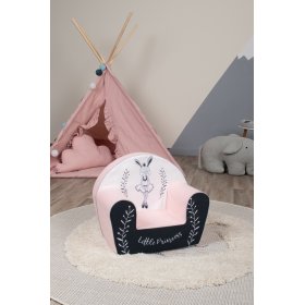 Children's chair Bunny Ballerina - white-pink