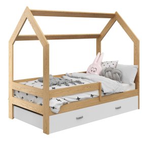 House bed Paula with a barrier 160 x 80 cm - pine