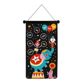 Janod Magnetic double-sided target Circus - 6 darts, JANOD