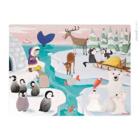 Janod Touch puzzle Life on ice 20 pcs, JANOD