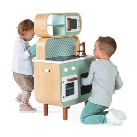 Children's wooden kitchen Reverso 2 in 1 - double-sided, JANOD