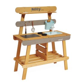 Janod Outdoor children's wooden kitchen Muddy Lab, JANOD