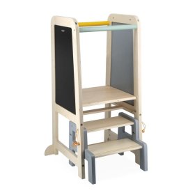 Janod - Nina 3in1 learning tower with blackboard and steps
