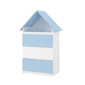 House chest of drawers Sofia - blue