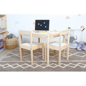 Children's table and 2 LETTO chairs, Ourbaby