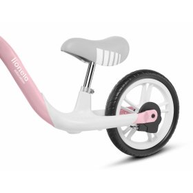 Children push bike LIONELO Aria with hand brake - pink-gray