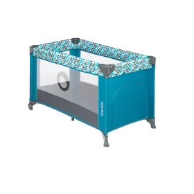 Travel cot Stefi - Green Turquoise, Lionelo