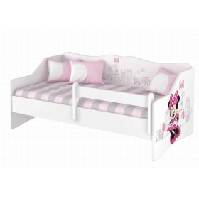 Children bed with back - Minnie Mouse in Paris, BabyBoo, Minnie Mouse