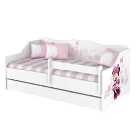 Children bed with back - Minnie Mouse in Paris, BabyBoo, Minnie Mouse
