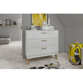 KUBI chest of drawers - white, All Meble