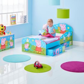 Children bed Peppa Pig with storage boxes, Moose Toys Ltd 